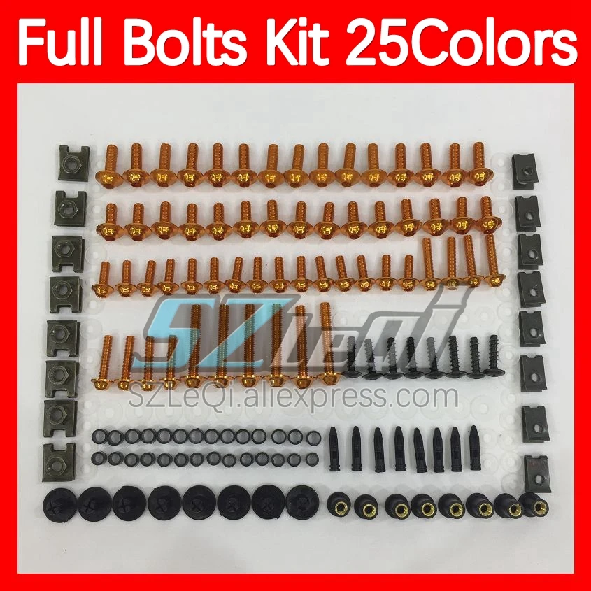 Fairing Bolts Full Screw Kit For SUZUKI GSXR 1000 1000CC GSXR1000 K9 2009 2010 2011 2012 13 14 15 16 Body Bolt Screws Nuts 268ps