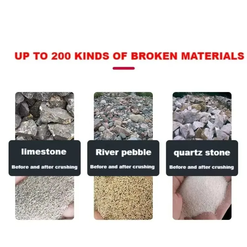Mini Portable Jaw Crusher PE200x300 Stone Parts with Engine Small Machine for Crushing