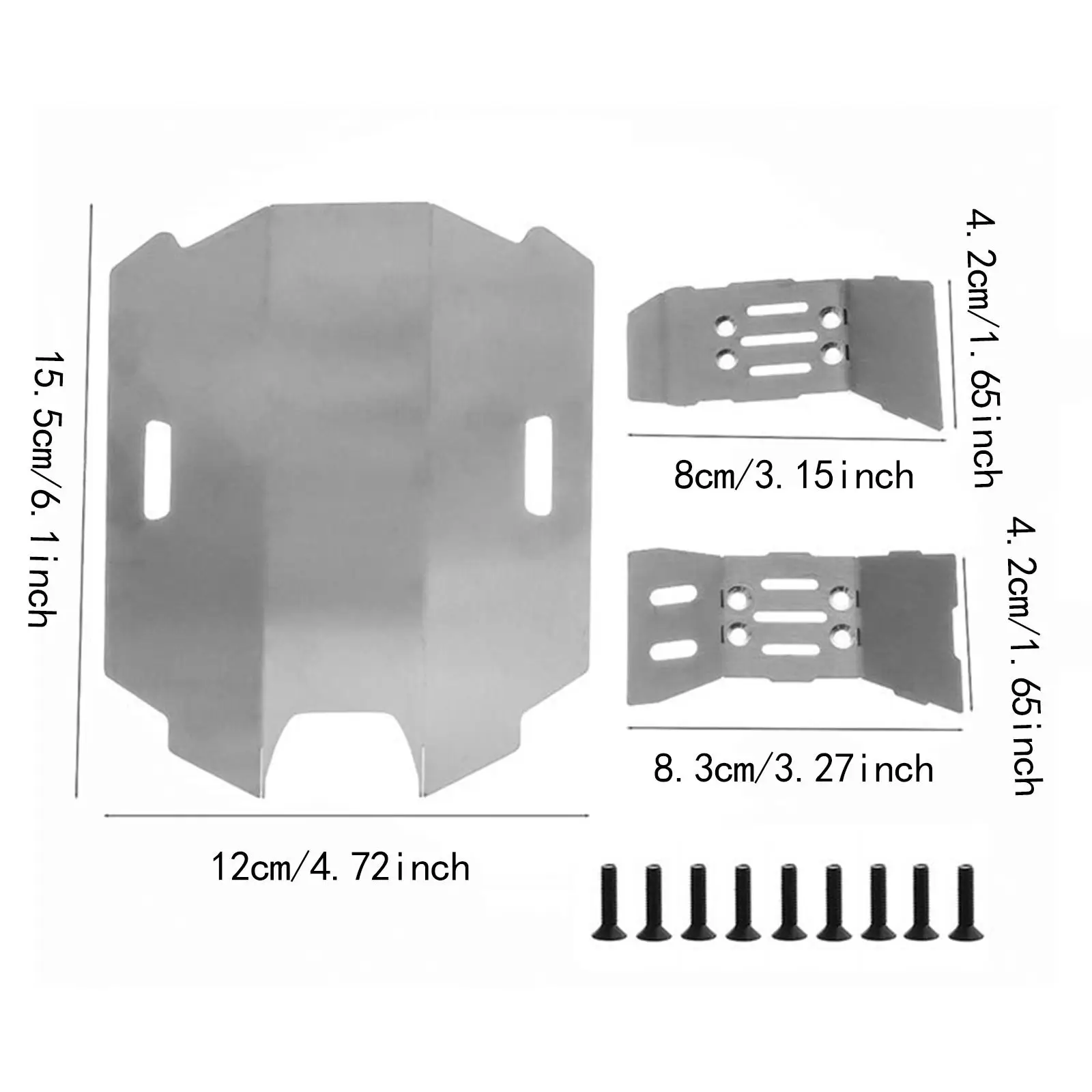 Piastra paramotore, pezzi di ricambio per armature di protezione Protezione piastra paramotore per telaio, piastra di protezione per armature del telaio per accessori fai da te per auto modello in scala 1:14