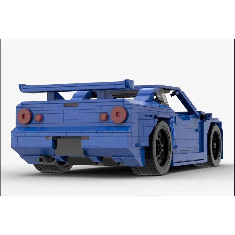 

MOC-171766 New Iconic Sports GTR R34 Supercar Racing Building Block Model, 1276 Parts, Boys' and Children's Birthday Toy Gift