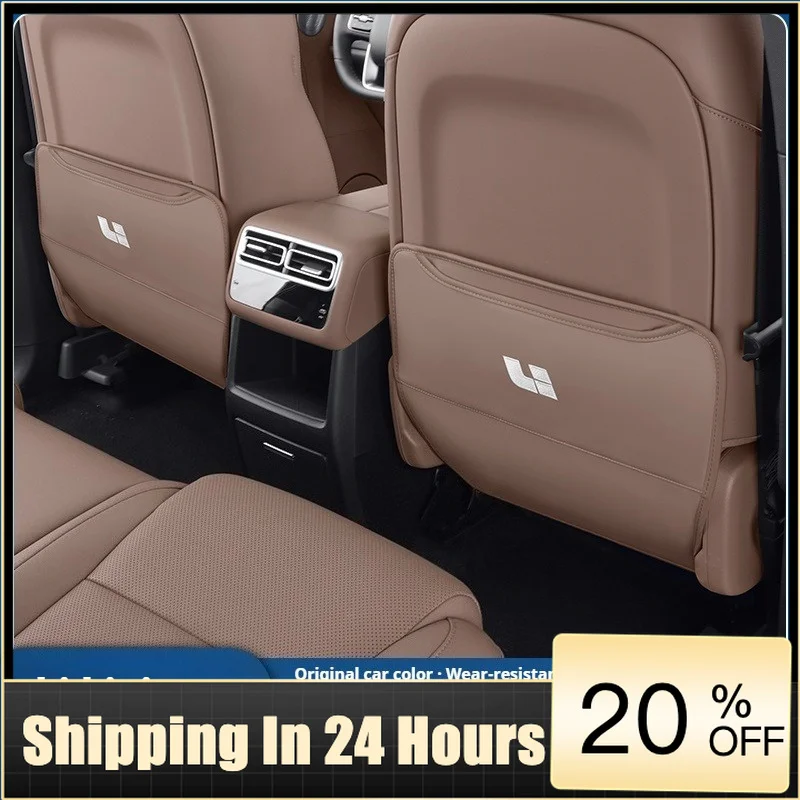 UOSO   Fit For Li L6 L7 L8 L9 LIXIANG Seat Anti-Kick Pad Seat Back Rear Row Protection Pad Second Row Storage Bag In Car Modi