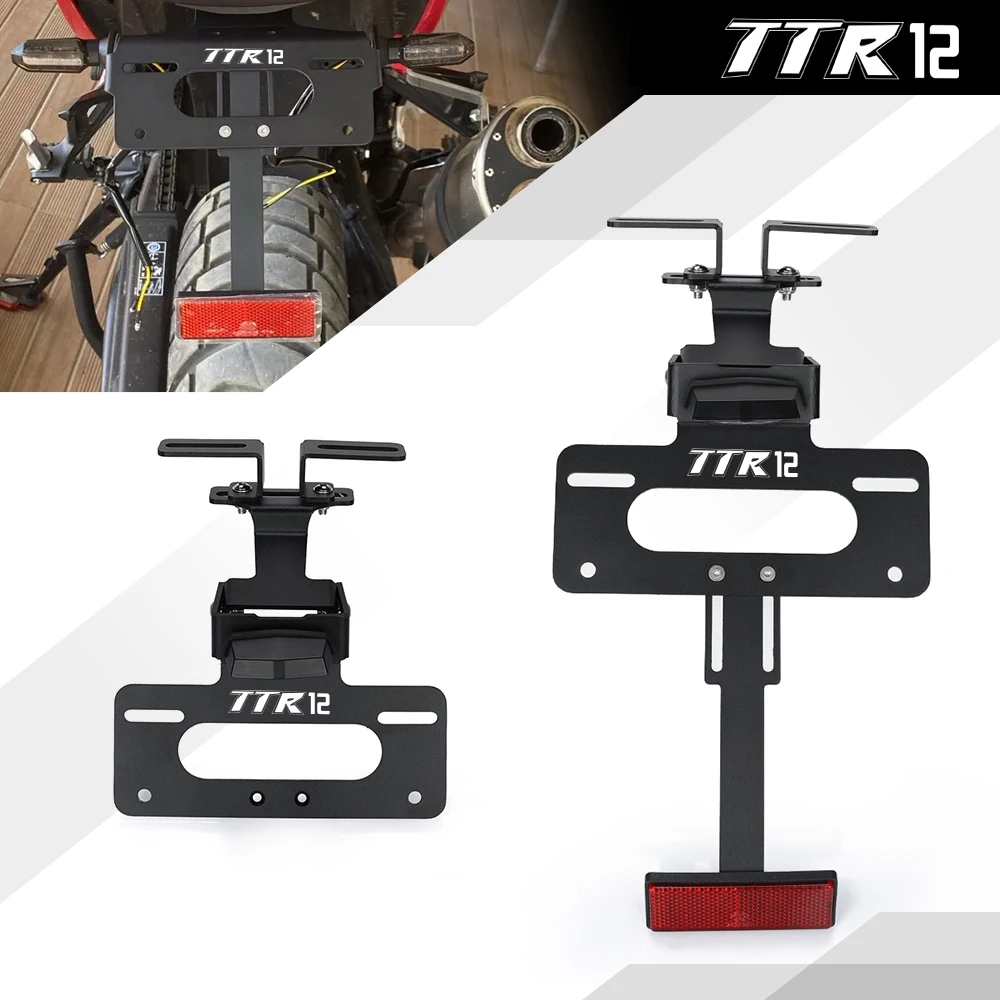 

For YAMAHA TTR12 TTR125L LE LW 2000-2016 Motorcycle NEW Rear License Plate Holder Bracket with Light Tail Tidy Fender Eliminator