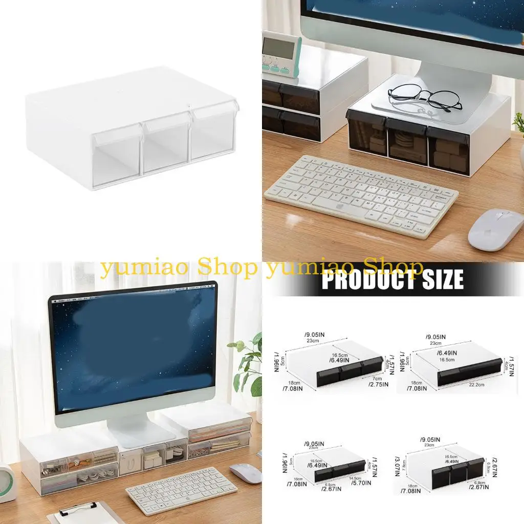 587B Space Saving Drawer Organization Desktop Storage Box Portable Cabinet for Office