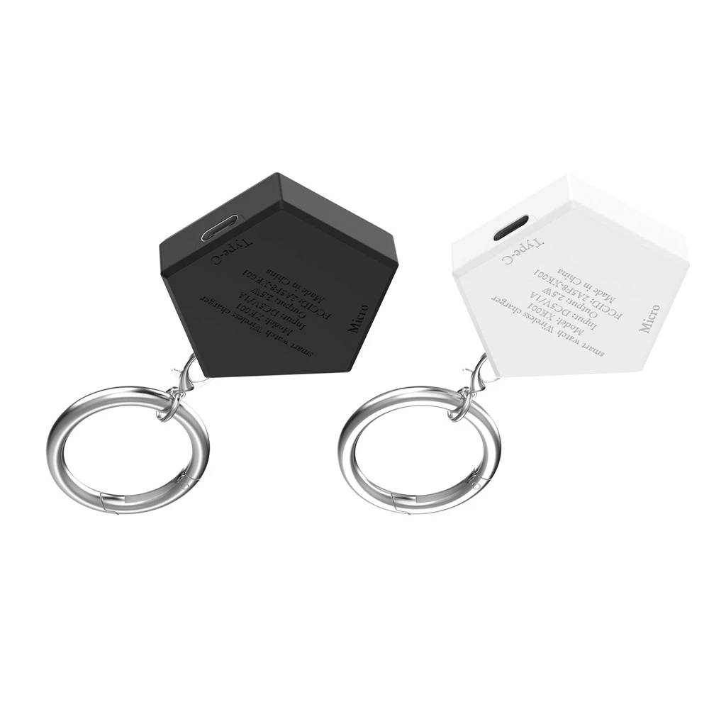 Портативная беспроводная зарядная док-станция для часов Huawei GT5 / GT 5, интерфейс SE Type-C и Micro с двумя входными портами