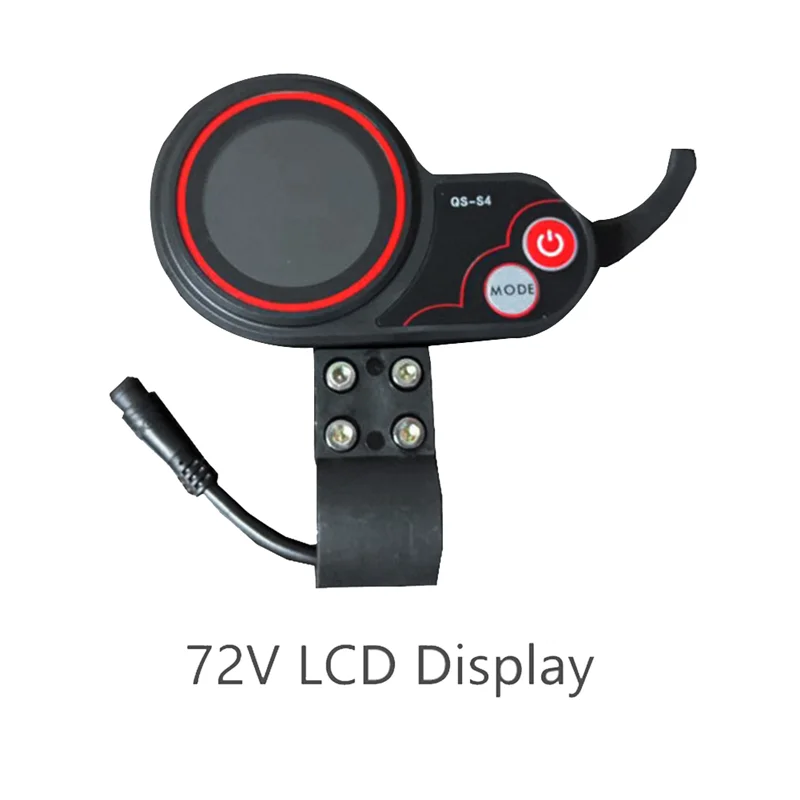 QS-S4 72V Thumb Throttle LCD Display Meter+3PIN Ignition Lock Key Only for Zero 11X Electric Scooter 6PIN Display