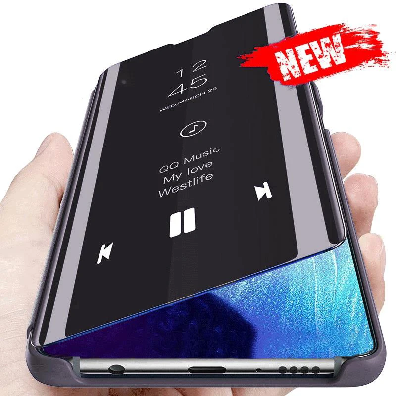 For Redmi Note 12S 12 4G 5G X5 X5 Pro 12Pro 4G 5G 12Pro+ 12 Turbo F5 F5 PRO Case Luxury Flip Stand Clear View Mirror Phone Case