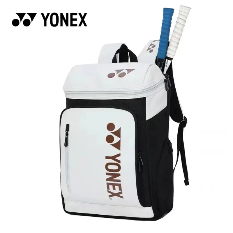 YONEX-Bolsa de bádminton Unisex, mochila de alta capacidad, práctica, resistente al desgaste, impermeable, raqueta de entrenamiento, bolsas de tenis