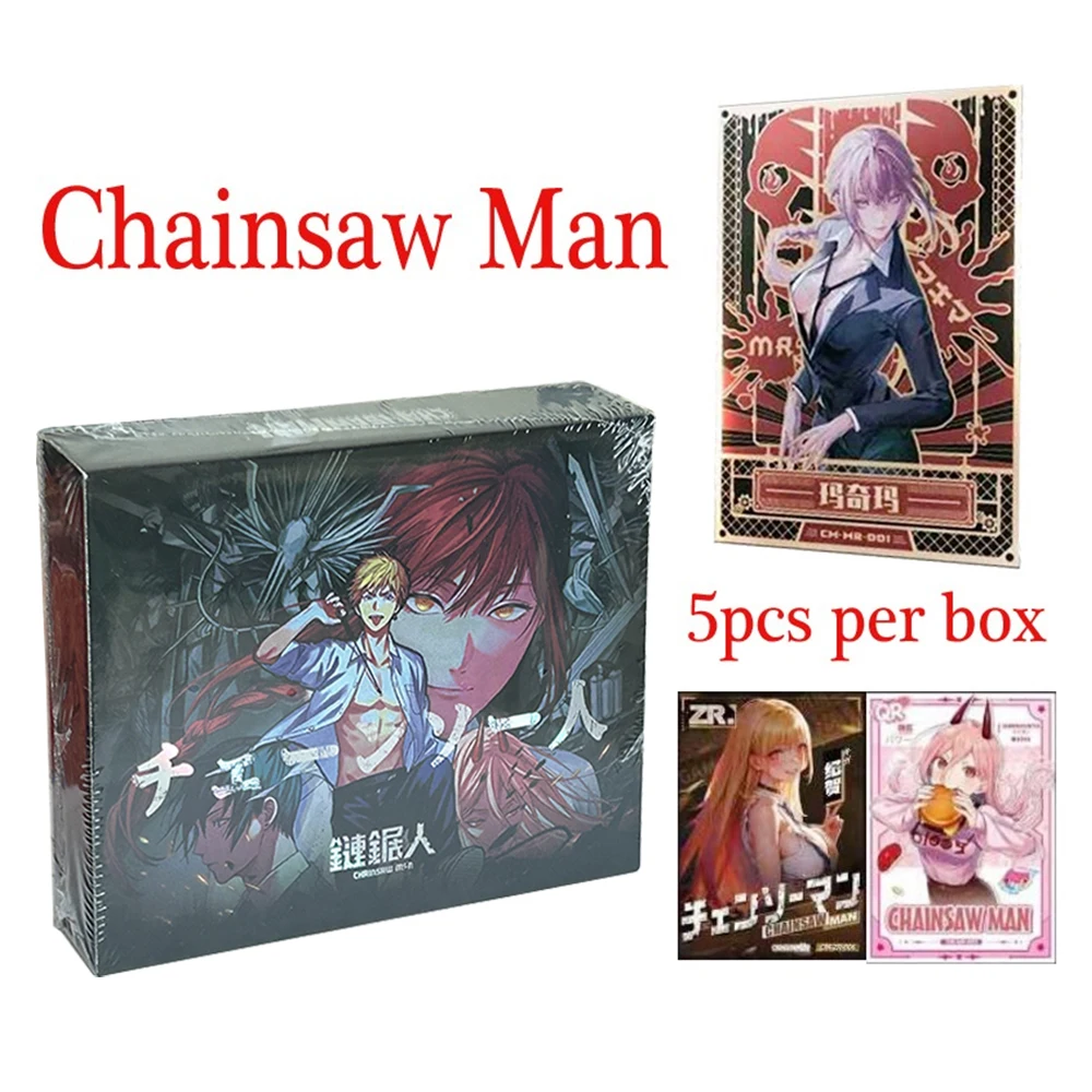 

Chainsaw Man Rare Lxp Mr Cards Booster Box Denji Pochita Makima Lsp Limited Trading Collection Cards Children's Gifts Toy