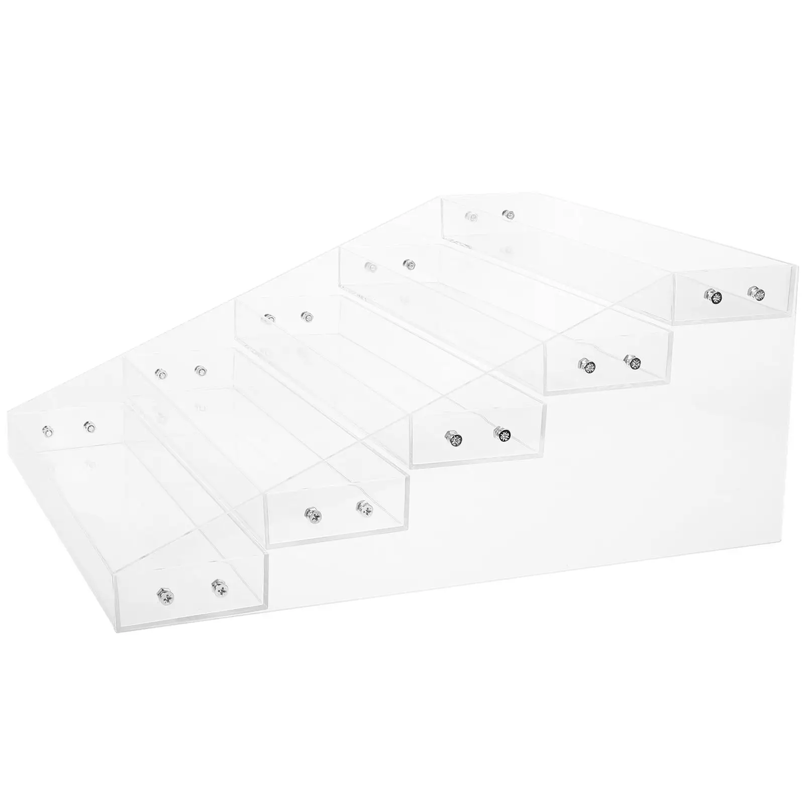 

Beverage Display Rack Clear Acrylic Riser Shelves Multifunctional Food Risers for Buffet Can Display Cabinet