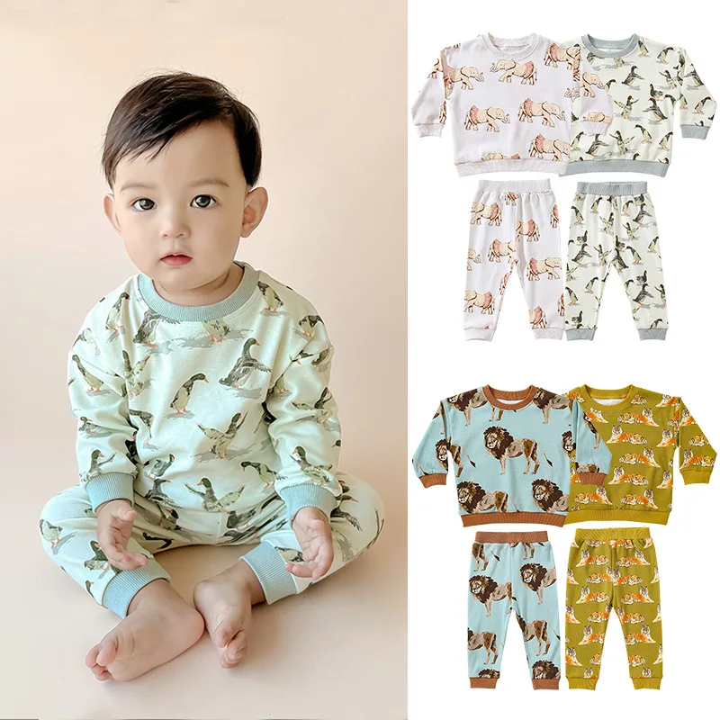 

Jenny&Dave Baby set, autumn and winter, baby spring clothing, boys and girls, children's clothing, girls, hoodies, pants, two-pi