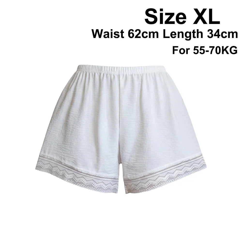 

Fashion Ice Silk Lace Underwear Elastic Soft Safety Short Pants Comfortable Breathable Seamless Short Pants Summer