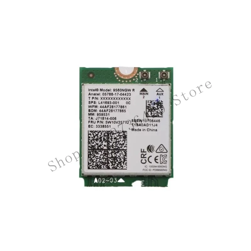 WYORESY For Dell Inspiron 7786 5490 Vostro 3510 5581 P77F Intel 9462NGW WLAN WiFi  BT 5.0 Wireless Card REV A00  CN-01275K