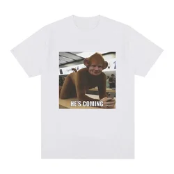 He's hereEd Sheeran Monkey Meme Tshirt womens fashion short sleeved Tshirtcasual oversized Tshirtstreet wear