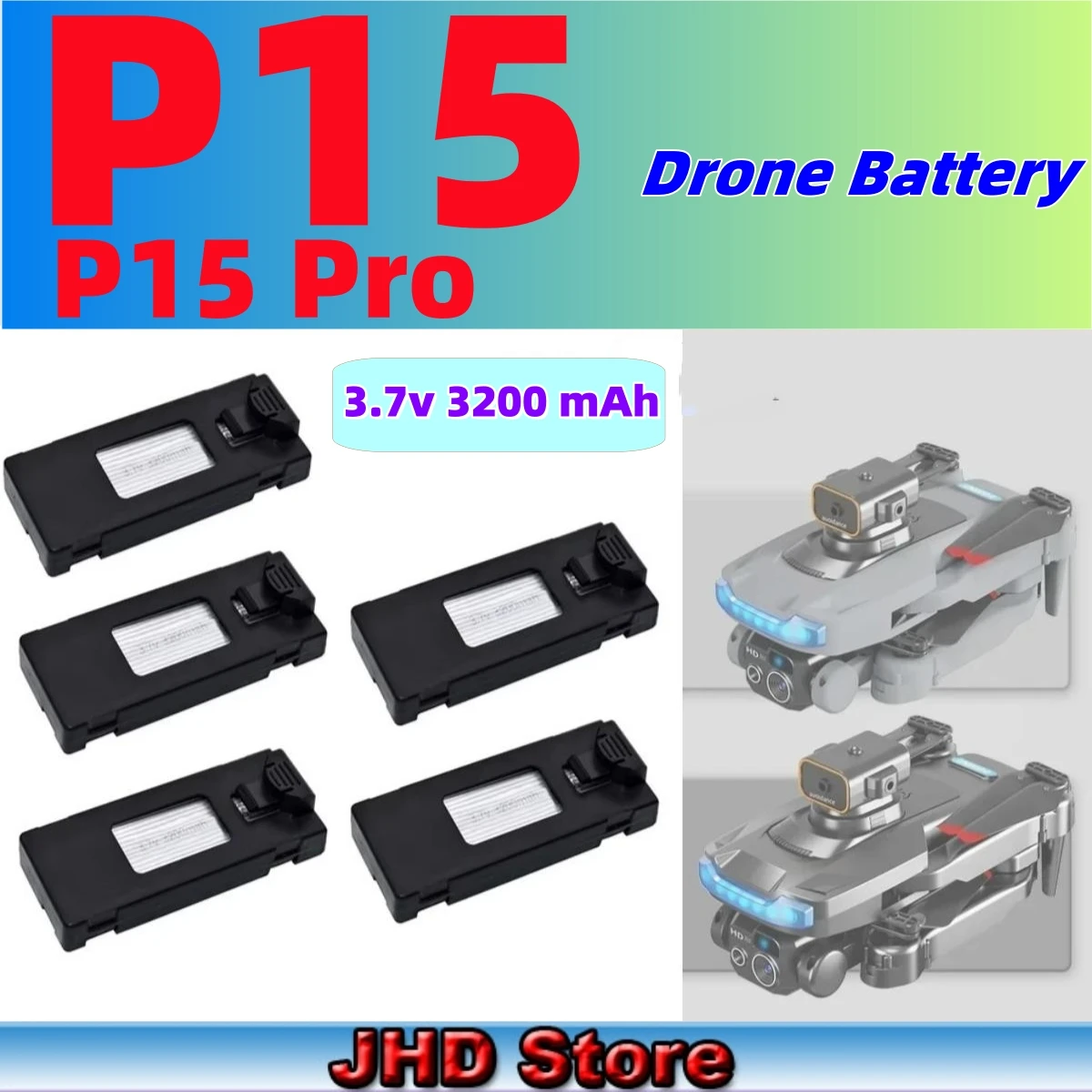 مصدر الطاقة الأصلي لطائرة بدون طيار P15PRO: تقييم شامل لبطارية JHD P15 بسعة 3200 مللي أمبير/ساعة
