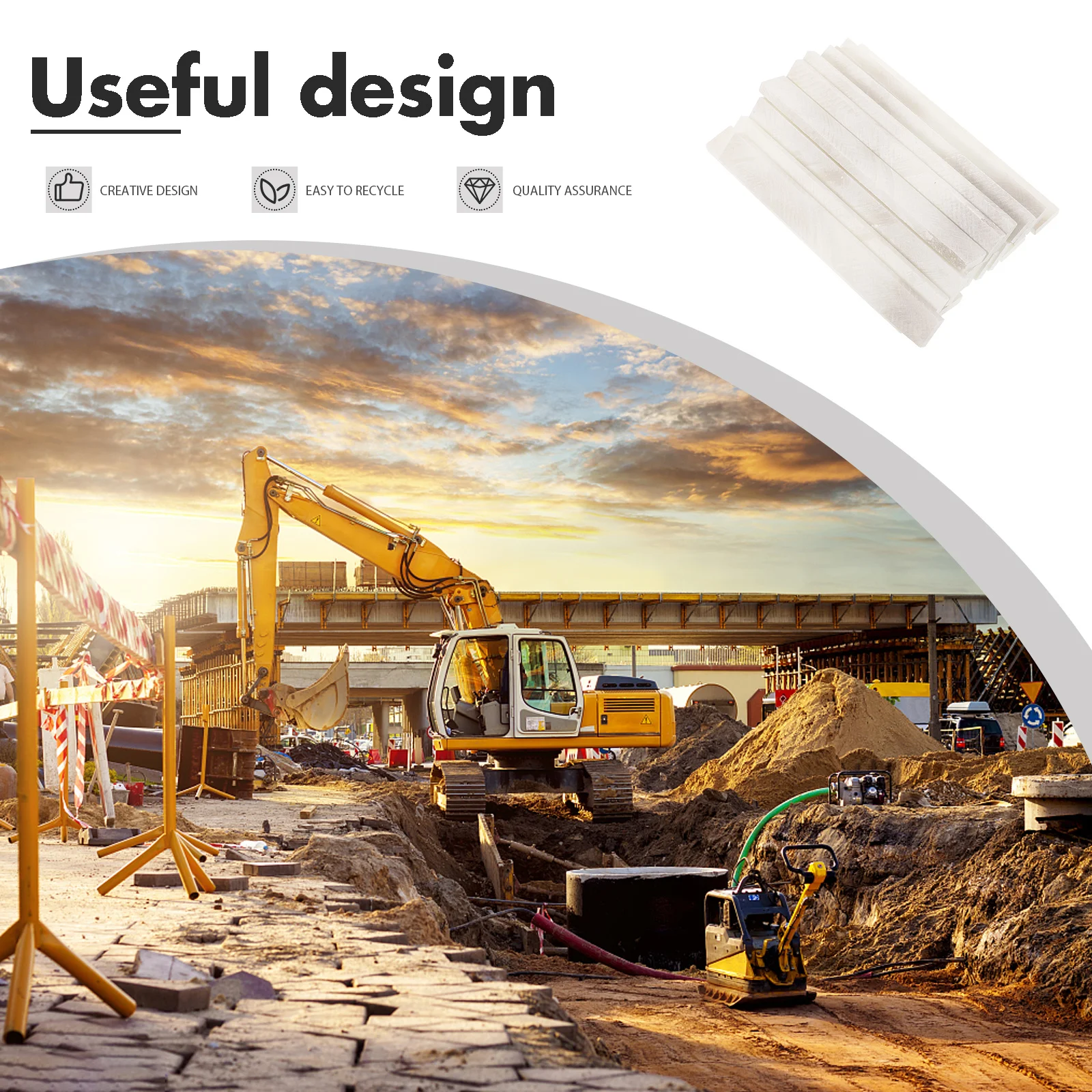 

18Pcs Marking Chalk for Industry Large White Chalk Bulk Industrial Lining Tool Reinforced for Durability and Precision