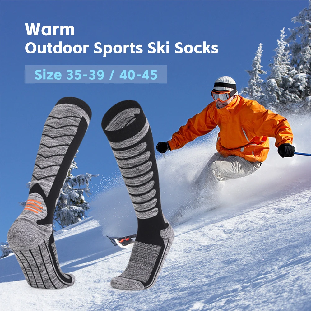 Long Ski Socks for Winter Sports Skiing and Snowboarding hiking socks