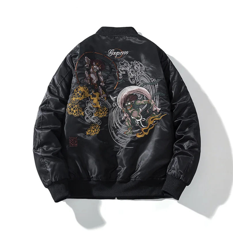 Sukajan Embroidery Bomber Jackets Men Clothing Japan Baseball Coat For Man Pilot Jacket Luxury 2024 Spring