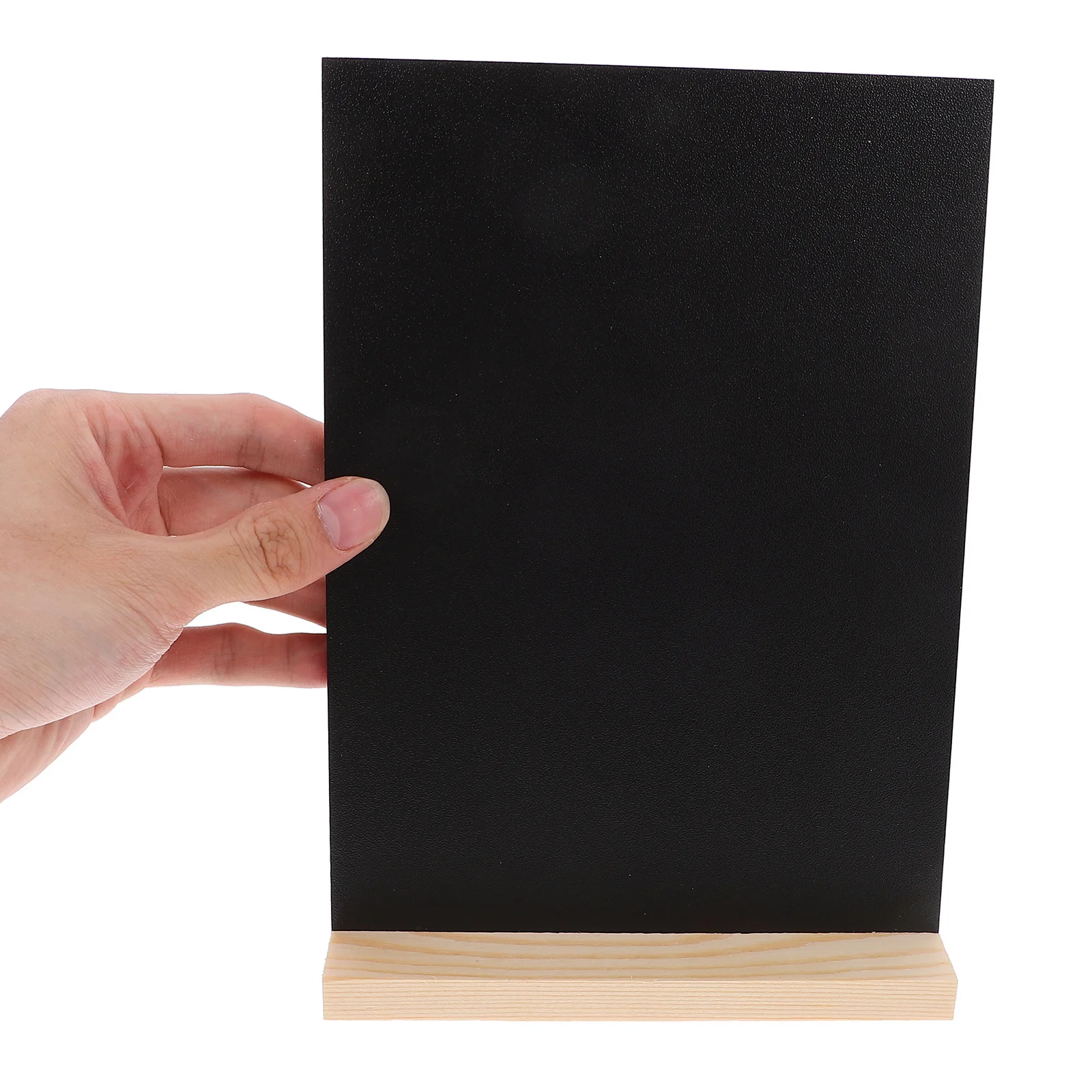 2 مجموعة سطح المكتب السبورة مجموعة علامة السبورة الخشبية للمنزل فندق بار لوحات الطباشير الصغيرة مع حامل عرض الطاولة #6