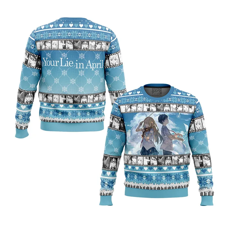 عيد الميلاد كذبتك في أبريل سترة عيد الميلاد القبيحة بسيطة وأنيقة مع أنماط مختلفة مناسبة لحفلات عيد الميلاد