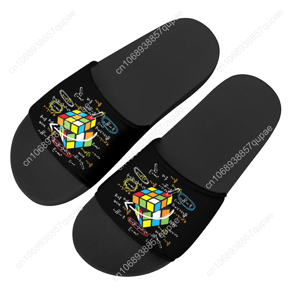 

Rubik Custom Math Rubik Fashion Design Slippers Home Water Shoes Men Women Teenagers Beach Pool Sandals Custom Summer Slipper
