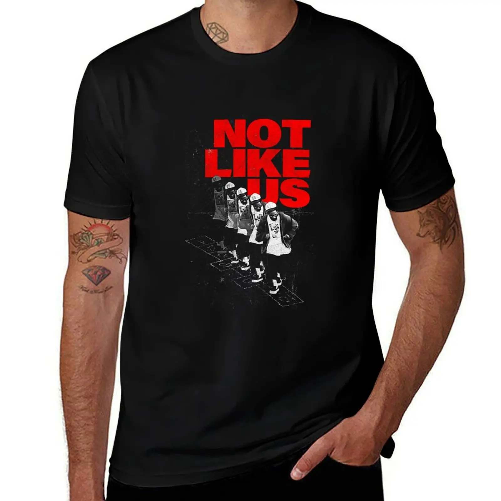 

Not Like Us Hopscotch Kendrick Lamar T-Shirt funny t shirts dark humor man t shirt heavy cotton t shirts for man cotton T-shirt