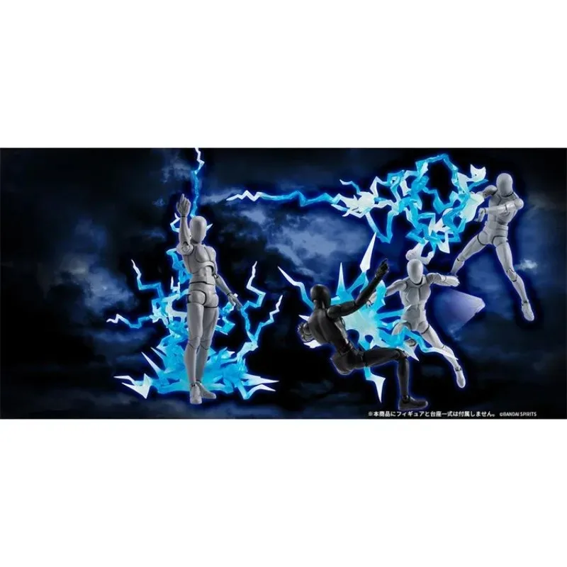 In Stock Bandai Original SHF Soul EFFECT Blue Lightning Effects Accessories Special Effects Anime Action Figures Toys Gifts view 2