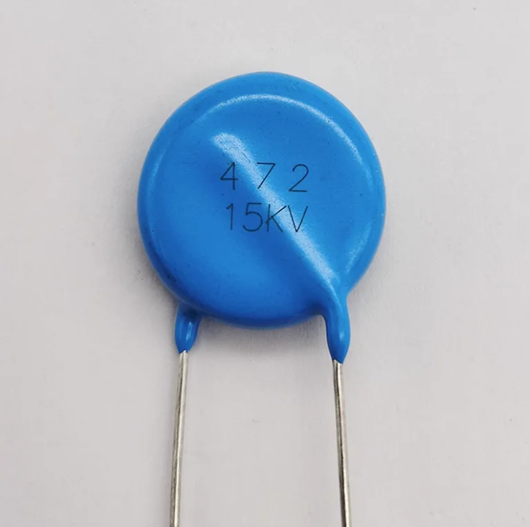 10PCS High voltage blue lead Ceramic capacitor 15KV 472K 4700pF X-ray equipment ceramic capacitor