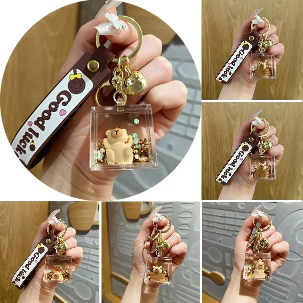 كابيبارا الرمال المتحركة زجاجة المفاتيح ، الانجراف زجاجة قلادة