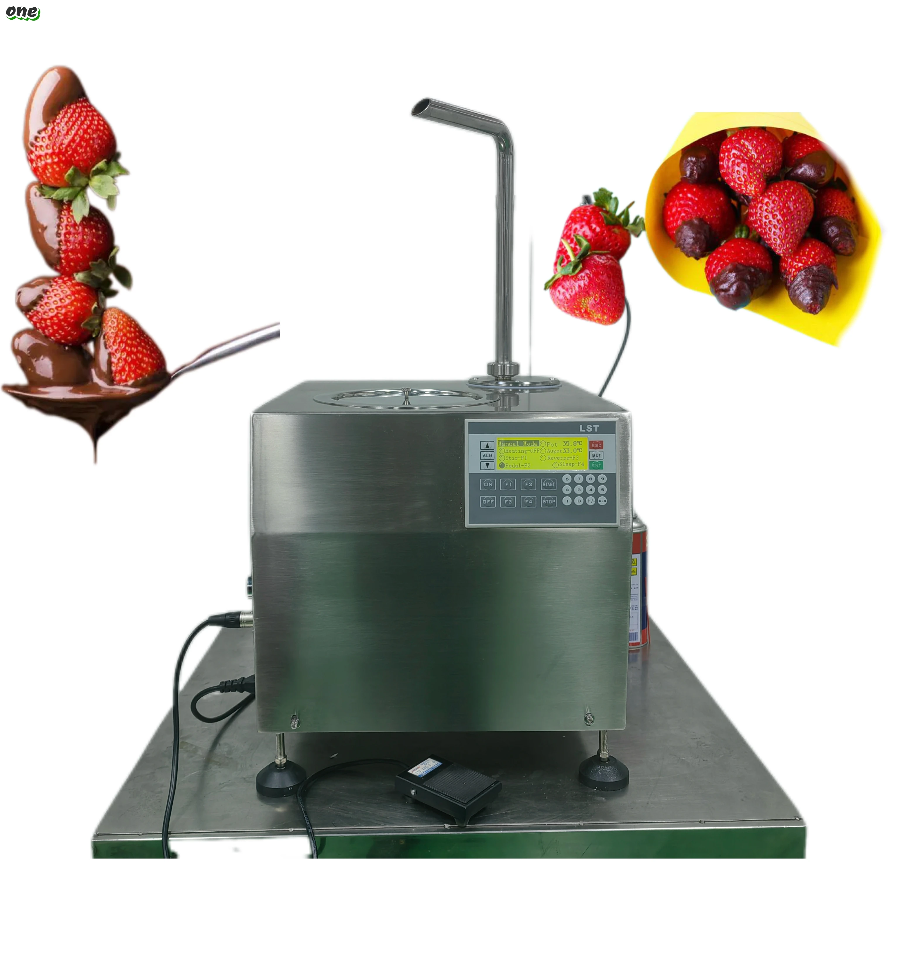 New Small Automatic Chocolate Machinery 5.5L Chocolate Tempering Machine Portable Hot Chocolate Dispenser