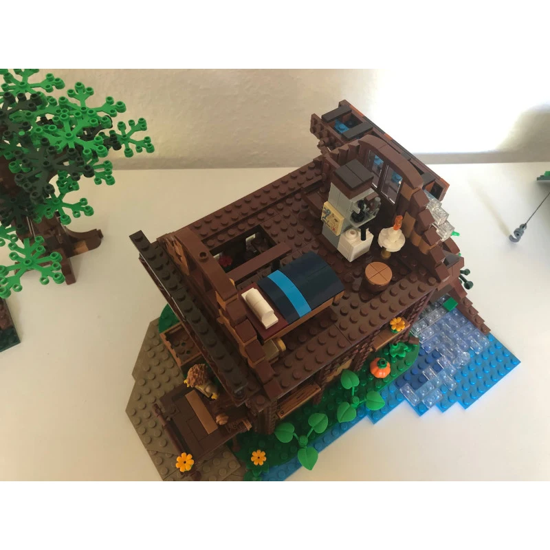 1434 pz MOC-48679 modello di costruzione medievale casa ruota d'acqua fai da te creativo educativo blocchi regalo giocattolo