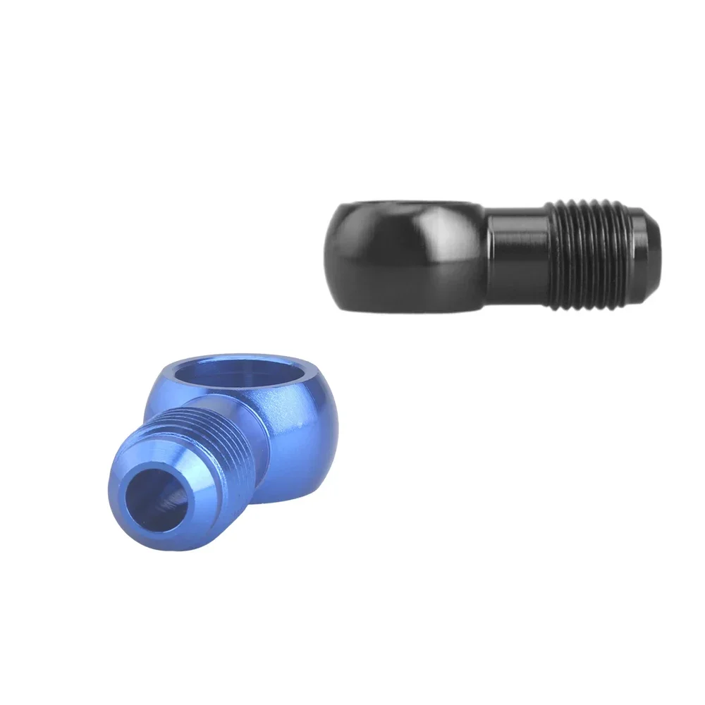 YOMI อลูมิเนียมสีฟ้า Banjo อะแดปเตอร์ Bolt AN3 AN4 AN6 AN8 AN10 ถึง 12 มม.14 มม.16 มม.เบรค FITTING