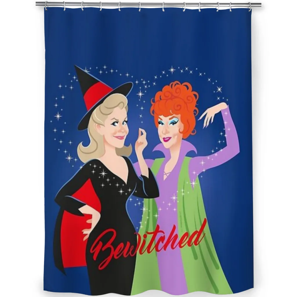 Bewitched Ladies Shower Curtain for Bathroom  Aesthetic Room Decoration