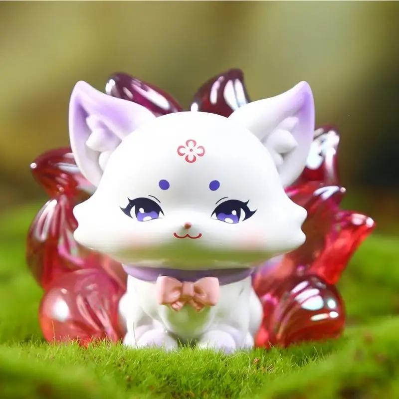 

Cute Cartoon Nine-Tailed Fox Resin Blind Box Collectible Toy Trendy Desktop Decor Surprise Gift for All Ages Creative Trendy