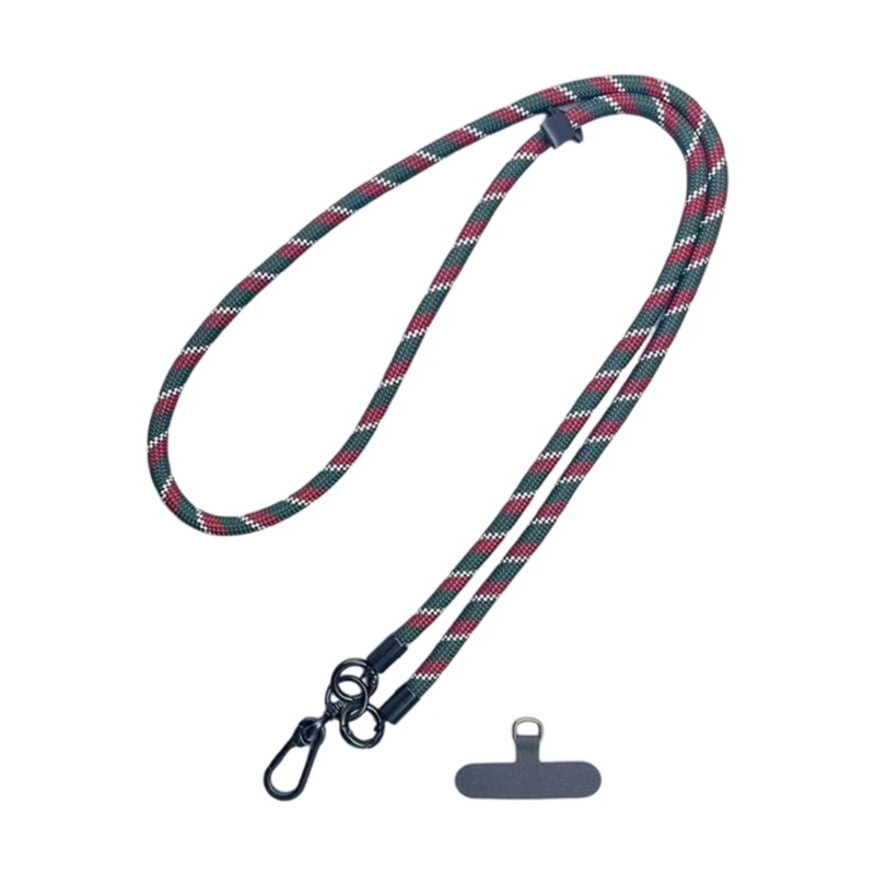 Polyester Phone Lanyard Crossbody Shoulder Strap Detachable For Outdoor Activity Multiple Pattern Option