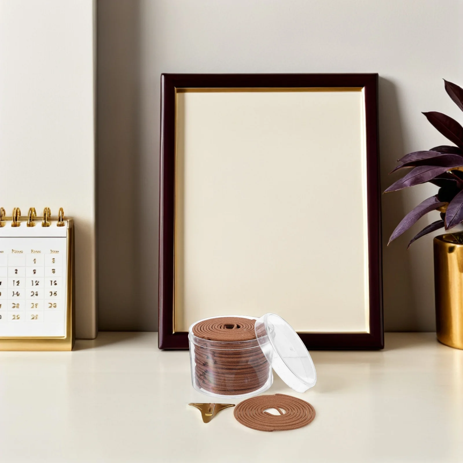 

Sandalwood Incense Coils Natural Spiral Burner Included Calming Scent for Stress Relief Aromatherapy Healing Meditation Prayer