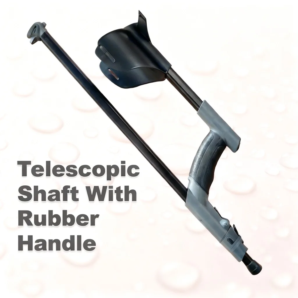 Black Telescopic Rod Metal Detector Accessories Adjustable Armset Handle Shaft for Gold Metal Detector Search Coil