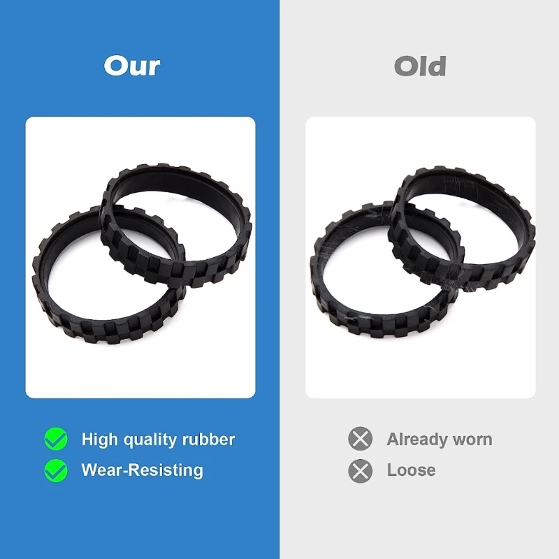 8 قطعة إطارات العجلات المطاطية استبدال معالجته مناسبة لـ I7، +، E5، E6، دروبشيبينغ