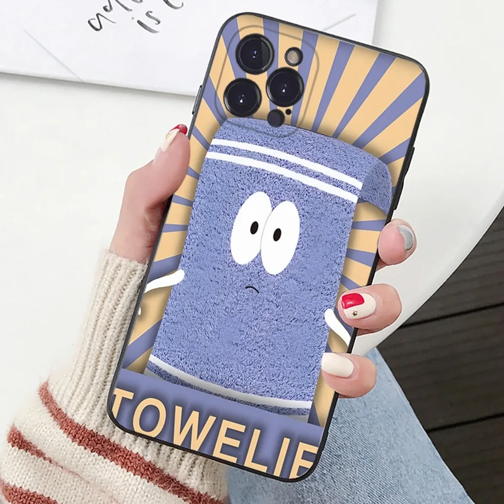 S-South Park Towelie Phone Case for iPhone 15 8 7 6 6S Plus X SE 2020 XR XS 14 11 12 13 Mini Pro Max Mobile Case