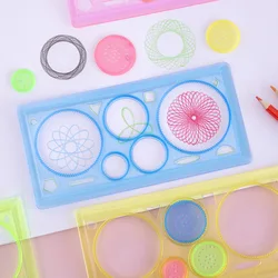 Spirograph Ruler Handmade DIY Hollow Template Drawing Tool Toy for Kids Handicrafts Diary Book Scrapbooking Decoration DIY Mold