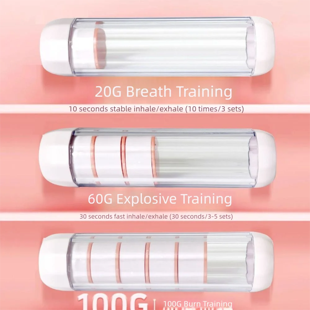 جهاز تدريب العضلات للتنفس، جهاز أقوى للرئتين، جهاز تدريب عضلات البطن قابل للتعديل، جهاز تنفس الرئة، مجموعة واحدة