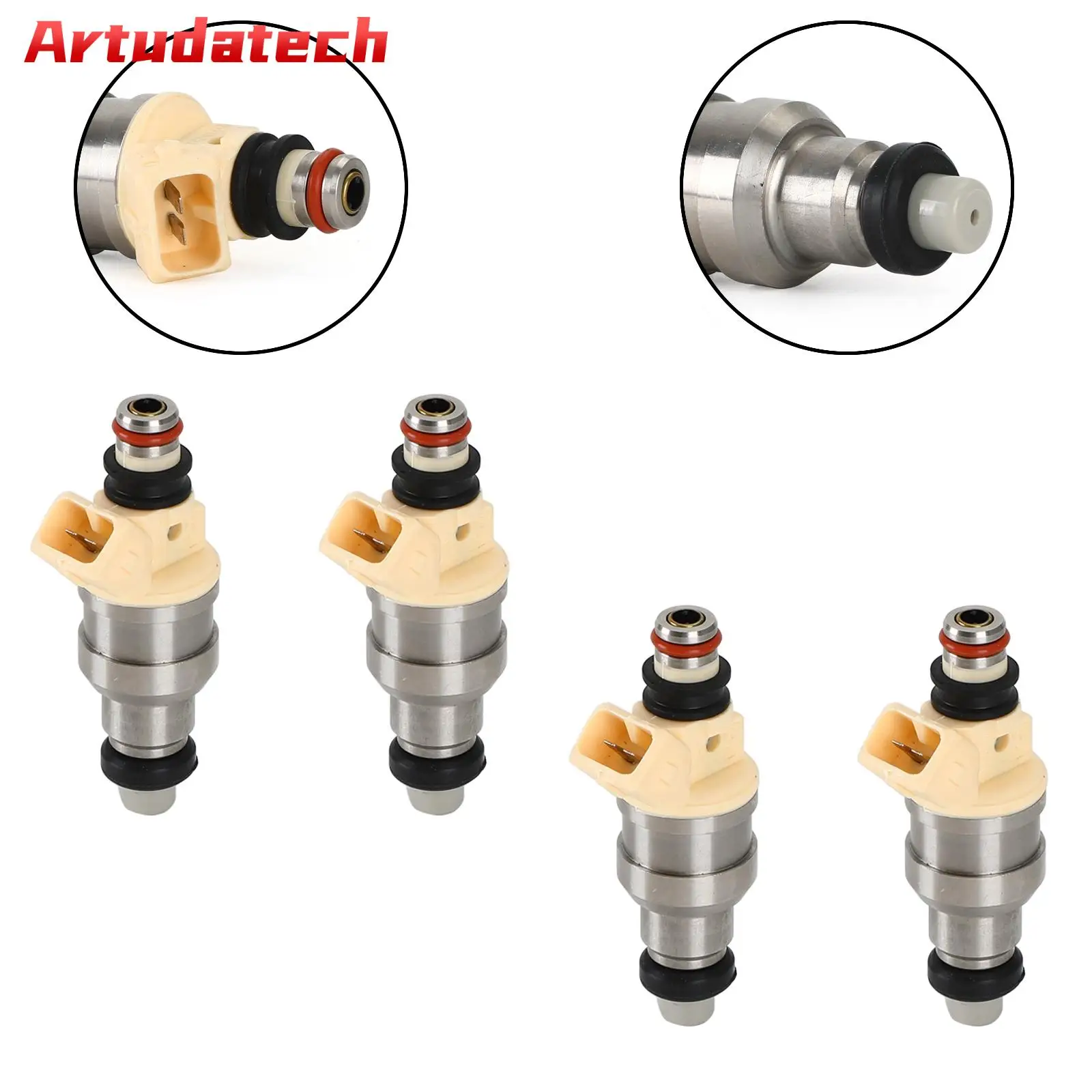 

Artudatech 4pcs Fuel Injectors 35310-32560 Fit For Hyundai Elantra Sonata 1990-1998 1.6L Car Accessories