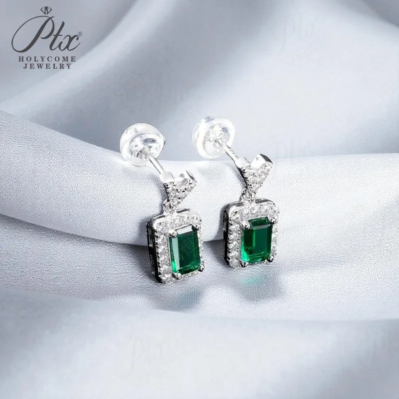 أقراط مخصصة الزمرد الأميرة روبي الياقوت كولومبيا بادبارادشا S925 أنماط الأذن ترصيع لعيد الشكر هدية الكريسماس #4