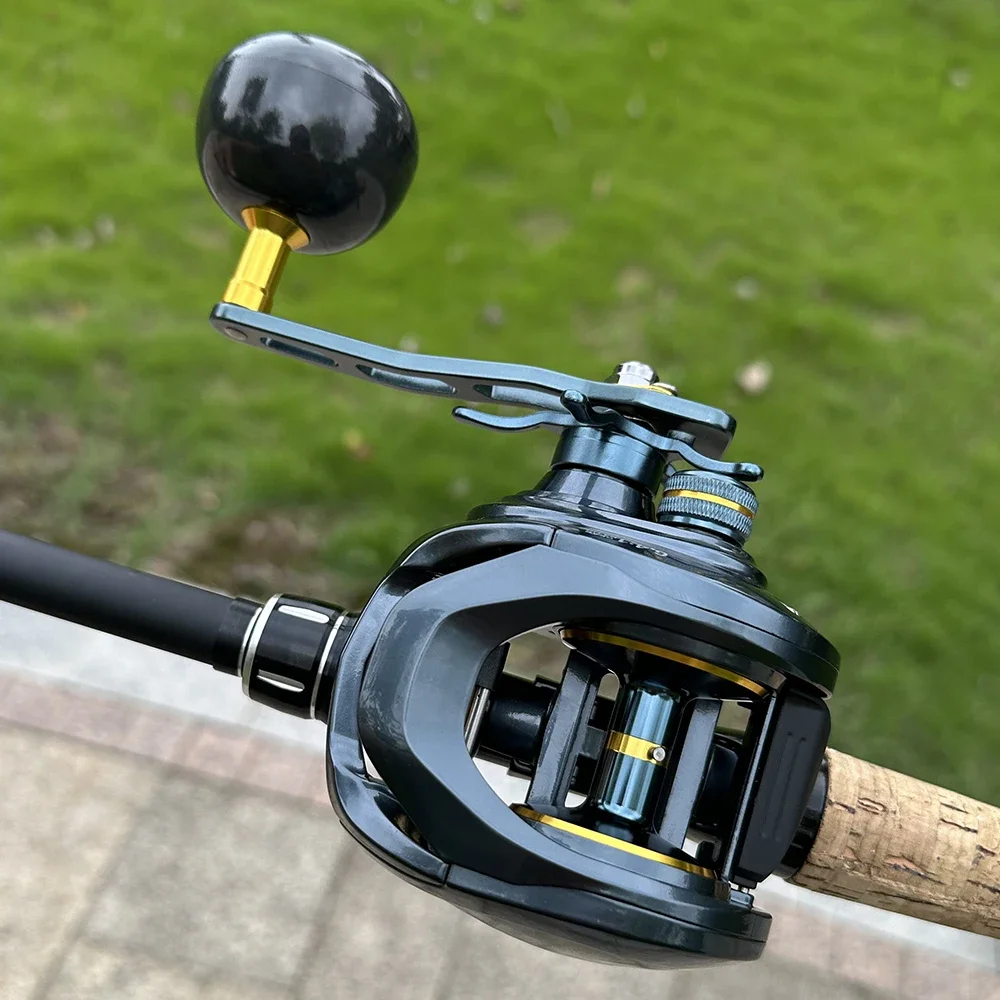 REEL Professional Fishing Reels 6.4:1 Baitcast Long Cast Reels Carbon Body 8+1BB 15KG Max Drag JIG Fishing Coil Magnetic Brake