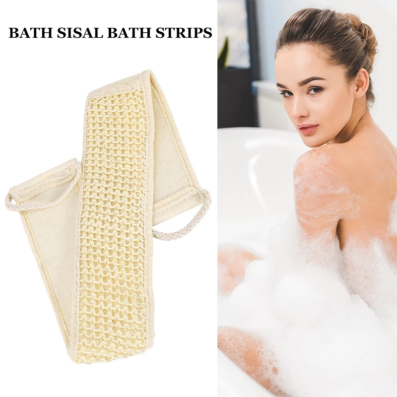 Exfoliating Loofa Back Strap Bath Shower Body Sponge Body Scrubber Brush Personal Washing Tools