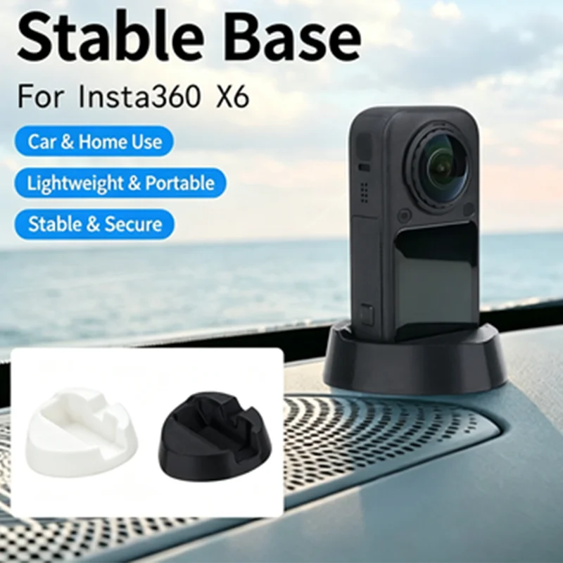 For The Insta360 X6 Panoramic Camera Stable Support Base For The Camera Featuring Soft Rubber Fixing Bracket Vehicle Mounting