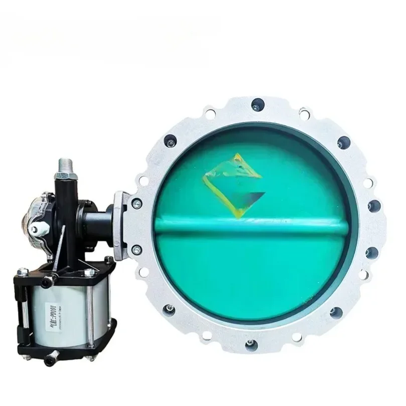 V1FS300GBN Single Flange Aluminum Alloy Pneumatic Operated Butterfly Valve Construction Machinery Part