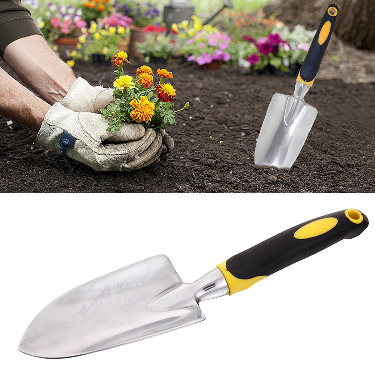 

Practical Garden Tool Hand Trowel With Ergonomic Handle,Garden Lawn Farmland Transplant Gardening Hand Tools