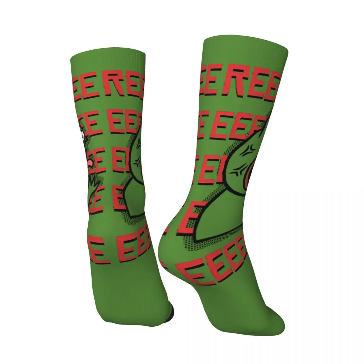 Happy Funny Men's compression Socks Reeee Rare Dank Memes Vintage Harajuku Pepe Frog Animal Hip Hop Pattern Crew Crazy Sock