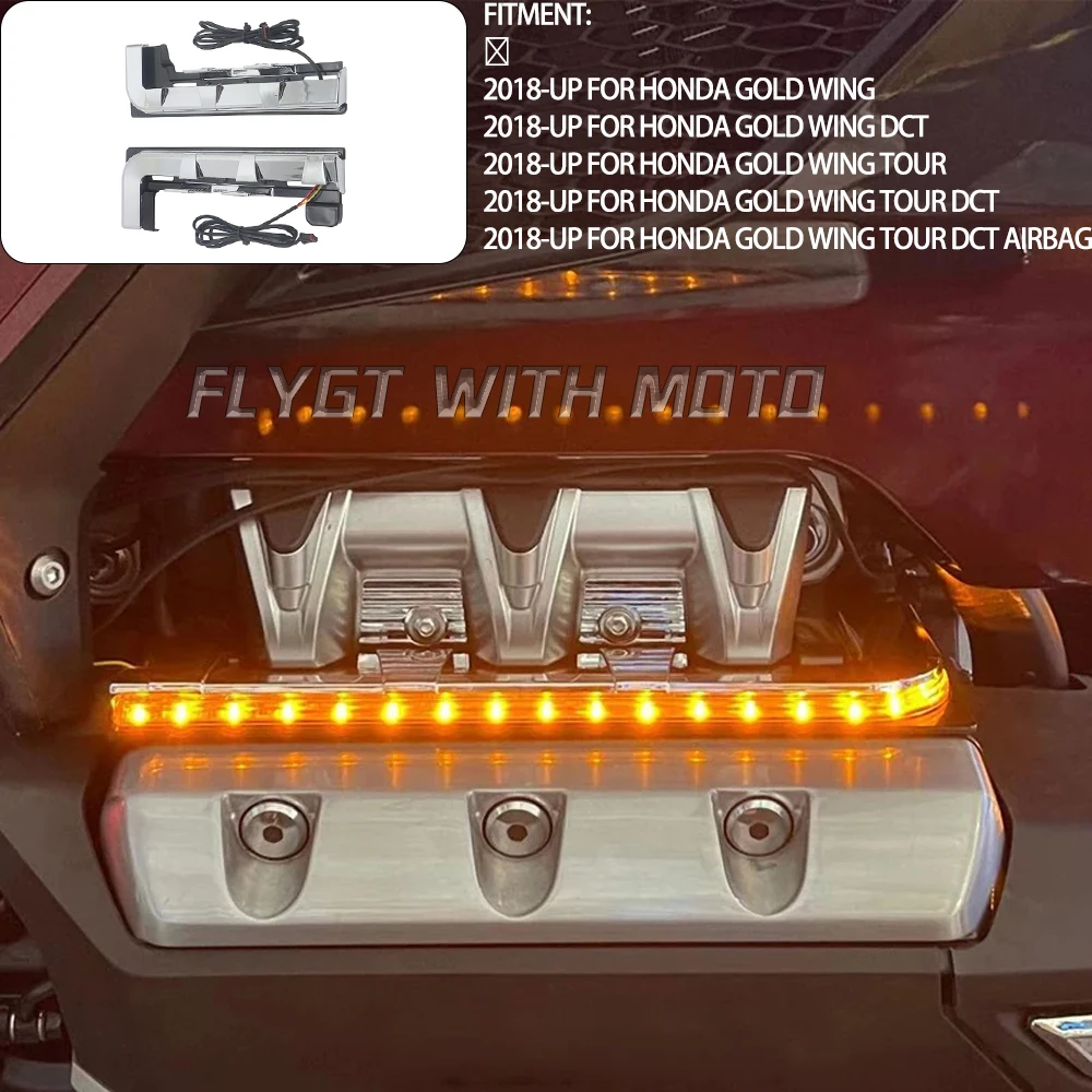 

Gold Wing 1800-Chrome LED lighting panel for motorcycle engine, accessory for Honda Goldwing GL1800 GL 1800 F6B 2018 2019 2020 2