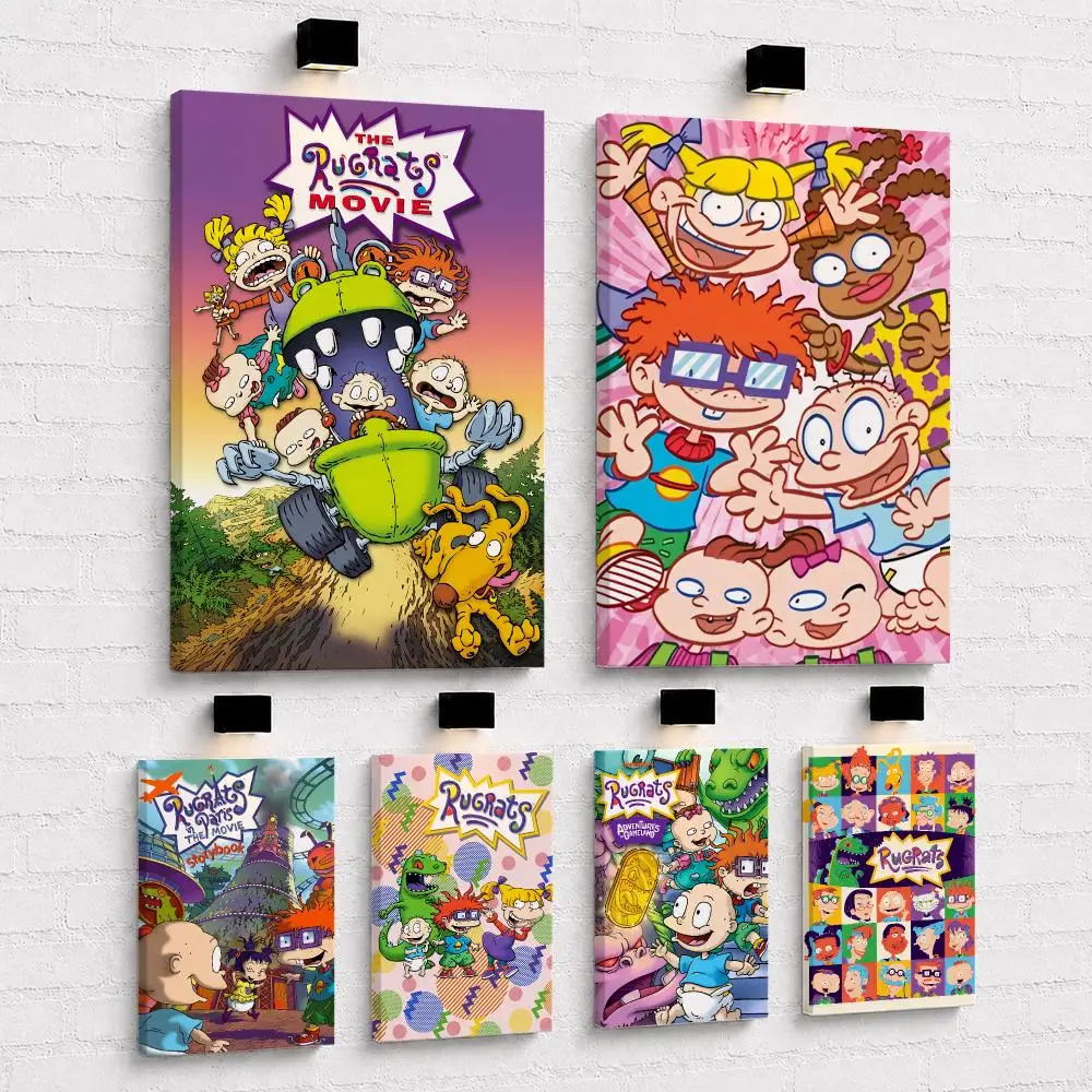 Nostalgic Anime R-Rugrats Framed Wall Painting Framed Canvas Wall Art Print | Modern Poster | Home Hallway Decor
